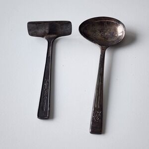 Pedigree Plate A1 T.Turner & Co Baby Food‎ Pusher & Spoon Vintage Silver Plated